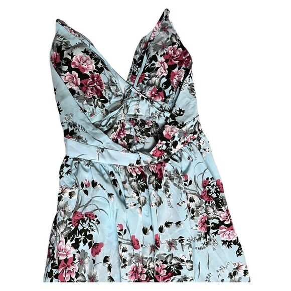 Floral Plunge Criss Cross Maxi Dress‎ - Picture 6 of 8